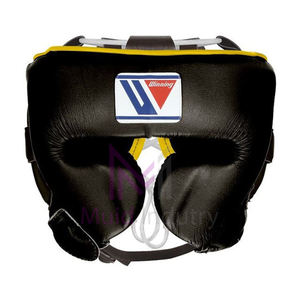 Ensemble de sparring de boxe gagnant personnalisé de qualité supérieure gants de boxe en cuir de vachette protège-tête protège-aine nouveau Kit de sparring décontracté - Product Image 5