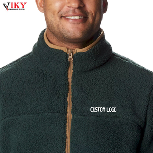 Veste Sherpa polaire surdimensionnée pour homme, Logo personnalisé, vêtement d'hiver chaud, doublure polaire Sherpa par VIKY INDUSTRIES - Product Image 6