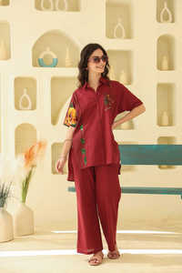 OEM Custom Women's Cord Set Two Piece Lounge wear Fashion Stylish Outfit Wholesale Women's Cord Sets - Product Image 4