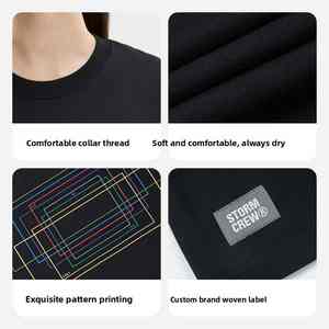 Camiseta Unisex de Algodón, Estilo Casual Holgado, para Primavera/Verano - Product Image 4