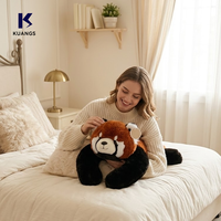 Oreiller de sommeil lesté en coton PP brodé Panda 2026 pour bébé, jouet mignon à porter sur l'épaule pour enfants