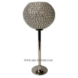 Juego de 2 soportes votivos de vela de cristal para Decoración de mesa pulida de oro y Metal, último diseño hecho a mano, soportes votivos de lujo - Product Image 3