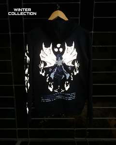 Venta al por mayor 100% algodón reflectante camisetas de vinilo personalizado de impresión de patrón sólido que brilla en la oscuridad de talla grande camiseta luminosa - Product Image 2