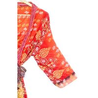 Gaun Robe Sutra Vintage Wanita, Bernapas, Kerah V, Patchwork, Pakaian Pantai Musim Panas, Gaya India, Untuk Rumah, Pernikahan, Malam, Jubah Mandi