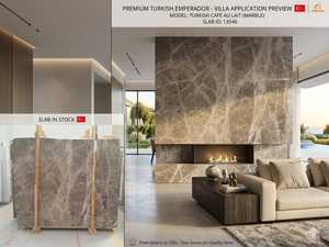 แผ่นหินอ่อน Cem Marble CEM-SLB-39 รุ่น Dark Emperador หนา 2 ซม. ขัดเงา หินธรรมชาติ ดีไซน์ร่วมสมัย แผ่นใหญ่สำหรับปูพื้นโรงแรม - Product Image 5