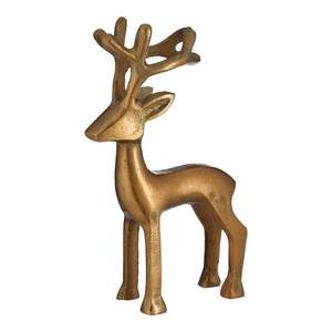 Statue de cerf en or plaqué de qualité supérieure, sculptures d'animaux élégantes pour la décoration du hall d'hôtel, cadeau de pendaison de crémaillère pour une nouvelle maison, objet de collection - Product Image 4