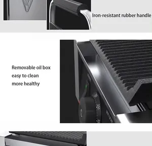 Alta Calidad Digital Comercial Venta Caliente Hecho En La India Industrial Premium Electric Panini Grill Euro Grill - Jumbo - Product Image 2