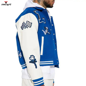 Hot Selling Winter Bomber <b>Jacket</b> Embroidered <b>Jacket</b> Varsity <b>Jacket</b> Custom Winter College Baseball <b>jacket</b> for <b>men</b> - Product Image 6