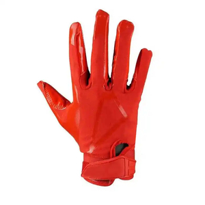 Venta al por mayor de guantes ligeros de fútbol americano para jóvenes diseño personalizado transpirable PU cuero empuñaduras antideslizantes características deportivas - Product Image 3