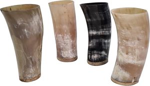 Original fabriqué à la main médiéval authentique Viking corne à boire verres à liqueur bière verres à liqueur buffle corne à boire tasses - Product Image 5