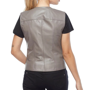 Chaleco de Cuero para Motociclista para Mujer, Precio Económico, Superventas, Fabricado en Pakistán, Nuevo Diseño - Product Image 2
