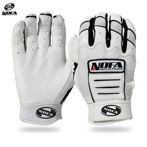 Gants de frappe de baseball antidérapants à manchette longue pour hommes et femmes professionnels Gants en cuir de conception personnalisée pour les joueurs adultes - Product Image 4