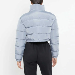 Veste d'hiver matelassée pour femme, couleur unie, design personnalisé, veste à bulles légère en duvet pour femme, service OEM - Product Image 5