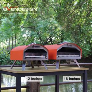 Horno de Pizza a Gas para el Hogar, Conveniente, de 12/16 Pulgadas, Portátil, Plegable, de Acero Inoxidable, Parrilla para Exteriores, Encendido Electrónico, Control Lateral - Product Image 2