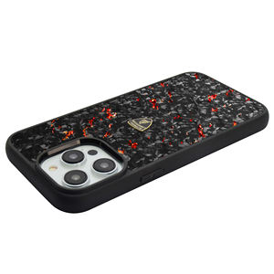 Con licencia oficial para Lamborghini, funda de fibra de carbono especial roja para iPhone 14 Pro Max, funda protectora para teléfono móvil - Product Image 3