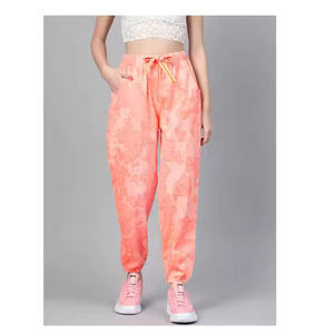 Nuevo estilo de alta calidad con logotipo personalizado Joggers Top Pants Set Comfy Cotton Workout Women's Custom Design Women Pantalones de cintura elástica - Product Image 1