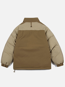 Chaquetas de invierno para hombre, chaqueta acolchada, chaqueta polar larga corta de alta calidad brillante personalizada para hombres y mujeres, chaqueta con cremallera impresa - Product Image 3