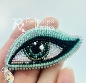 Parche de cuentas hecho a mano de alta calidad, suministro y fabricación a granel de refractex, India, hecho en la India para la mejor calidad y baja - Product Image 4