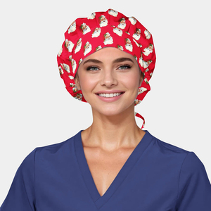 Gorro Quirúrgico de Alta Calidad para Mujer con Logotipo, Banda Absorbente, Ajustable, Gorro Bouffant Transpirable para Enfermeras - Product Image 6