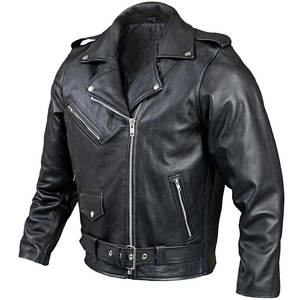 Veste en cuir de moto durable pour hommes, manches longues à fermeture éclair, meilleure vente, nouveauté, sport personnalisé, imperméable, coupe-vent et respirant - Product Image 2