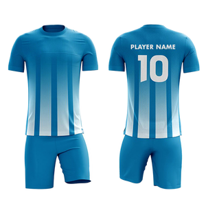Conjunto de uniforme de fútbol sublimado personalizado camiseta de fútbol para hombre y pantalones cortos de poliéster transpirable ropa deportiva de entrenamiento - Product Image 2