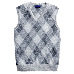 New Fashion Winter Spring Fashion Sleeve Less <b>Vest</b> V Neck Pullover Direct Factory Made OEM Service Hand Knitted Men's <b>Sweater</b> - Product Image 4