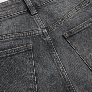 Pantalons en jean décontractés pour femmes, de haute qualité, respirants, délavés, couleur personnalisée, taille personnalisée, grande taille, streetwear - Product Image 5