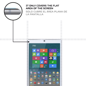 ตัวป้องกันหน้าจอป้องกันการกระแทกสำหรับแท็บเล็ตเทคลาส X80HD ฝาครอบป้องกันระดับพรีเมียม - Product Image 4