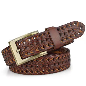 Ceintures pour hommes en cuir de vache personnalisées en gros, personnalisables par OEM, boucle en acier, haute qualité, respirantes et imperméables - Product Image 3