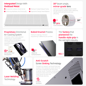 Pannello per Terapia a Luce Rossa OEM di Grandi Dimensioni con Sistema LED a Infrarossi a 7 Lunghezze d'Onda ad Alta Potenza per Allenamento Quotidiano di Atleti di Calcio - Product Image 6