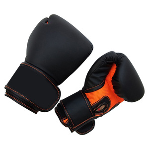 Gants de boxe respirants en cuir véritable personnalisables avec poignées Vente en ligne de marque privée - Product Image 3