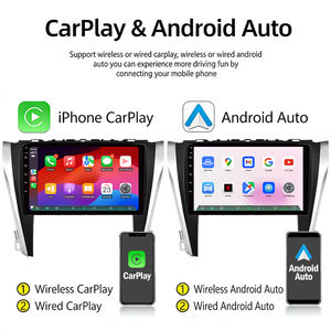 Lecteur DVD de voiture Android avec écran IPS 9 pouces 2 Din, GPS, WIFI, <span class=keywords><strong>YouTube</strong></span>, Qualcomm Snapdragon, pour Toyota Camry V55 2015-2017 - Product Image 4