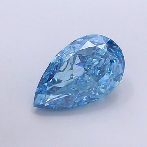 Diamant de laboratoire bleu vif fantaisie VS1 de 4,09 ct en forme de poire - Product Image 1
