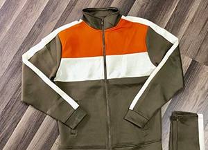 Conjuntos Deportivos de Invierno para Hombre, Último Estilo, 100% Algodón, Alta Calidad, Estampado Sólido con Contraste de Color - Product Image 5