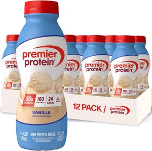Batido de Proteína Premier, Vainilla, 30 g de Proteína, 11.5 fl oz, Paquete de 12 - Product Image 1