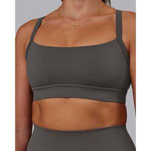 Sujetador Deportivo Acolchado con Estampado Momentum para Yoga, Gimnasio y Ropa Deportiva - Sujetador Deportivo de Talla Grande - Product Image 4
