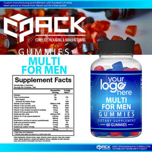 USA Made High Quality Men's <b>Multivitamin</b> <b>Gummy</b> Candy Dietary Supplement Private Label Bulk for <b>Adults</b> Not for Pregnant Women - Product Image 3