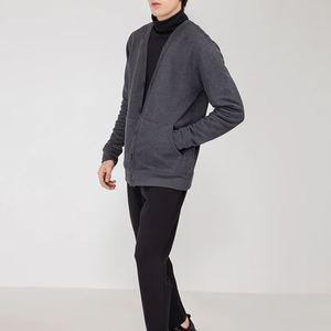 Custom <b>Vintage</b> College Letterman V-Neck Button Decoration Knitted Cardigan 100% Cotton Winter ODM OEM Services Available - Product Image 3