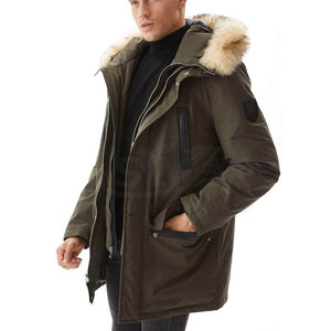 Fabrication en usine, nouvelle arrivée, parka pour homme à manches longues, parka sur mesure en gros - Product Image 4