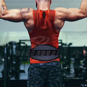 Cinturón de neopreno personalizado con cadena de acero resistente al por mayor cinturón de neopreno unisex para levantamiento de pesas - Product Image 4