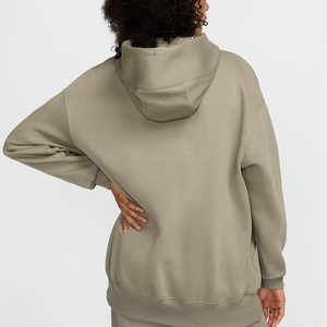 Wholesale 100% Cotton Unisex Zipper Hoody Jacket Heavyweight Full-Zip Turtleneck Short Hoodie Breathable Anti-Wrinkle for Women - Product Image 4