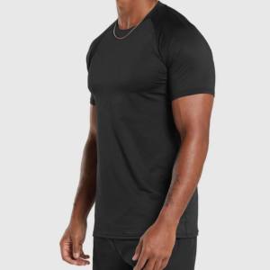 T-shirt en coton élasthanne de haute qualité pour homme, haut respirant et ajusté pour la salle de sport, streetwear, coupe ample, 100% coton - Product Image 6