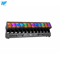 Barra de Luz LED Móvil para Exteriores IP65 de 12x60W RGBW 4 en 1 con Zoom, Efectos de Haz y Pixel para Iluminación de Escenarios