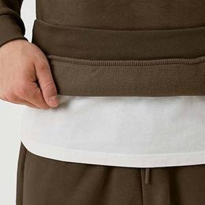 Survêtement de jogging personnalisé de bonne qualité, respirant, survêtement, pull en coton vierge, ensemble sweat à capuche et pantalon de survêtement lourds pour hommes - Product Image 6