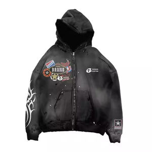 Sweat à capuche en molleton sérigraphié avec broderie et logo personnalisé pour hommes et femmes top ventes de haute qualité 100% coton surdimensionné - Product Image 4