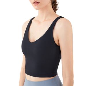 Ensemble de soutien-gorge de sport haute intensité XL européen et américain, hautement élastique, respirant, soutien-gorge de fitness, débardeur de yoga en forme de I, antichoc, simple - Product Image 3