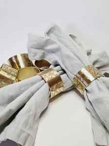 Nouveaux anneaux de serviette en laiton finition or antique de qualité supérieure pour la maison et la décoration de salle à manger de table de mariage - Product Image 5