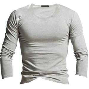 OEM Service <b>Long</b> <b>Sleeve</b> <b>Men's</b> t Shirt Polyester Fitness Tee Shirt Moisture <b>Men</b> Workout <b>Gym</b> <b>Top</b> Crew Neck Quick Dry Custom Logo - Product Image 1