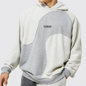 Haute qualité bouffée impression sérigraphie en vrac sweats à capuche blanc surdimensionné Streetwear vente bases coton mélangé automne tricoté - Product Image 5