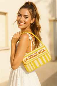 Bolso con cuentas multicolor con asa, bolso de mano, bolso de mano informal, artesanía india, hecho a mano, bolso Baguette, - Product Image 5